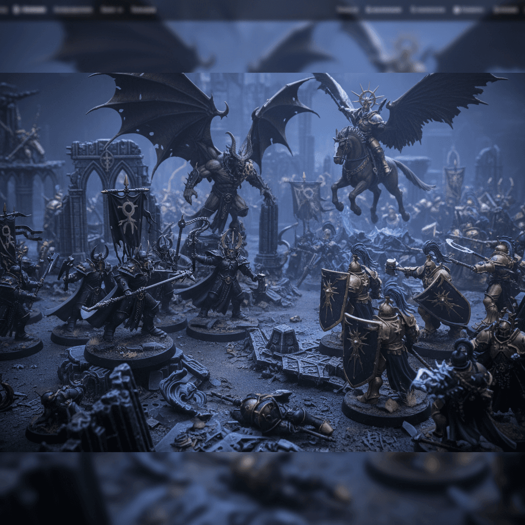 Warhammer battle scene